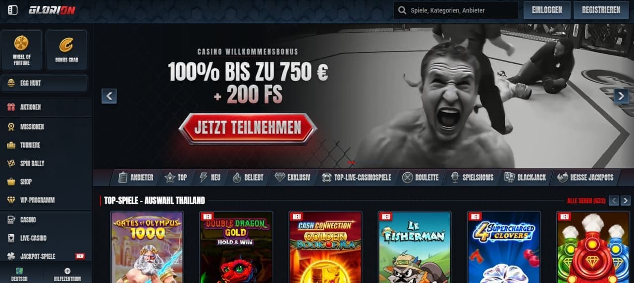 Glorion Casino – Boni und Spielangebot für Deutschland