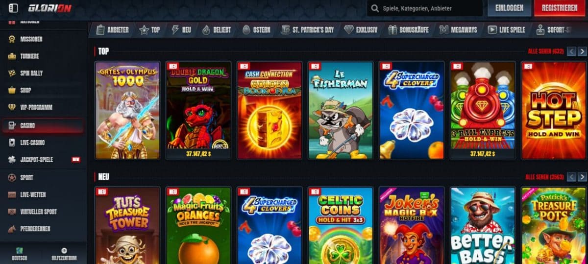 Glorion Casino – Boni und Spielangebot für Deutschland image 3